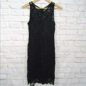 NWT Black Dress L Lace Dress Sleeveless Dress L